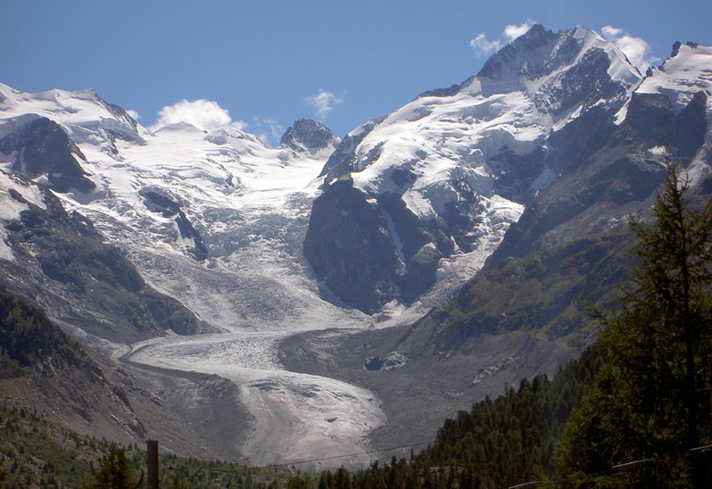 Piz Bernina ( 4049 metres ) in the Italian Alps