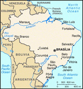 Map of Brazil