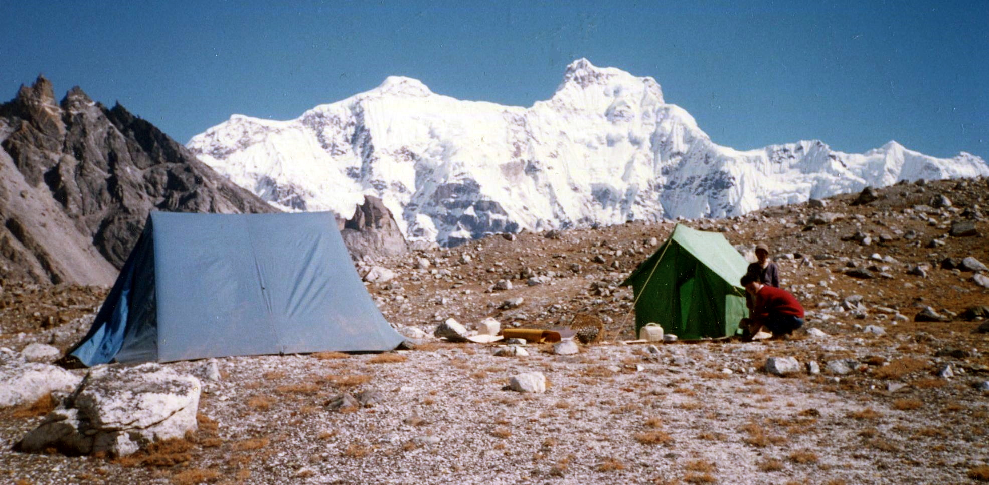 Cha Kung ( aka Hunchhi or Hungchi ) - 6845m - from camp in upper Gokyo Valley