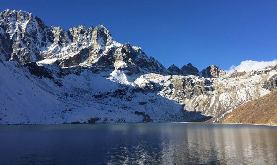 Renjo La from Gokyo Lake