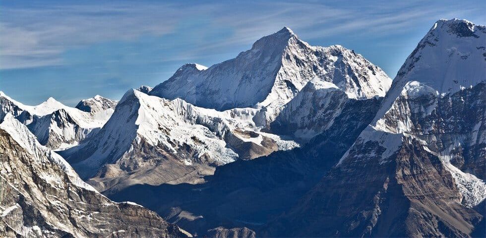 Makalu and Chamlang from Mera Peak