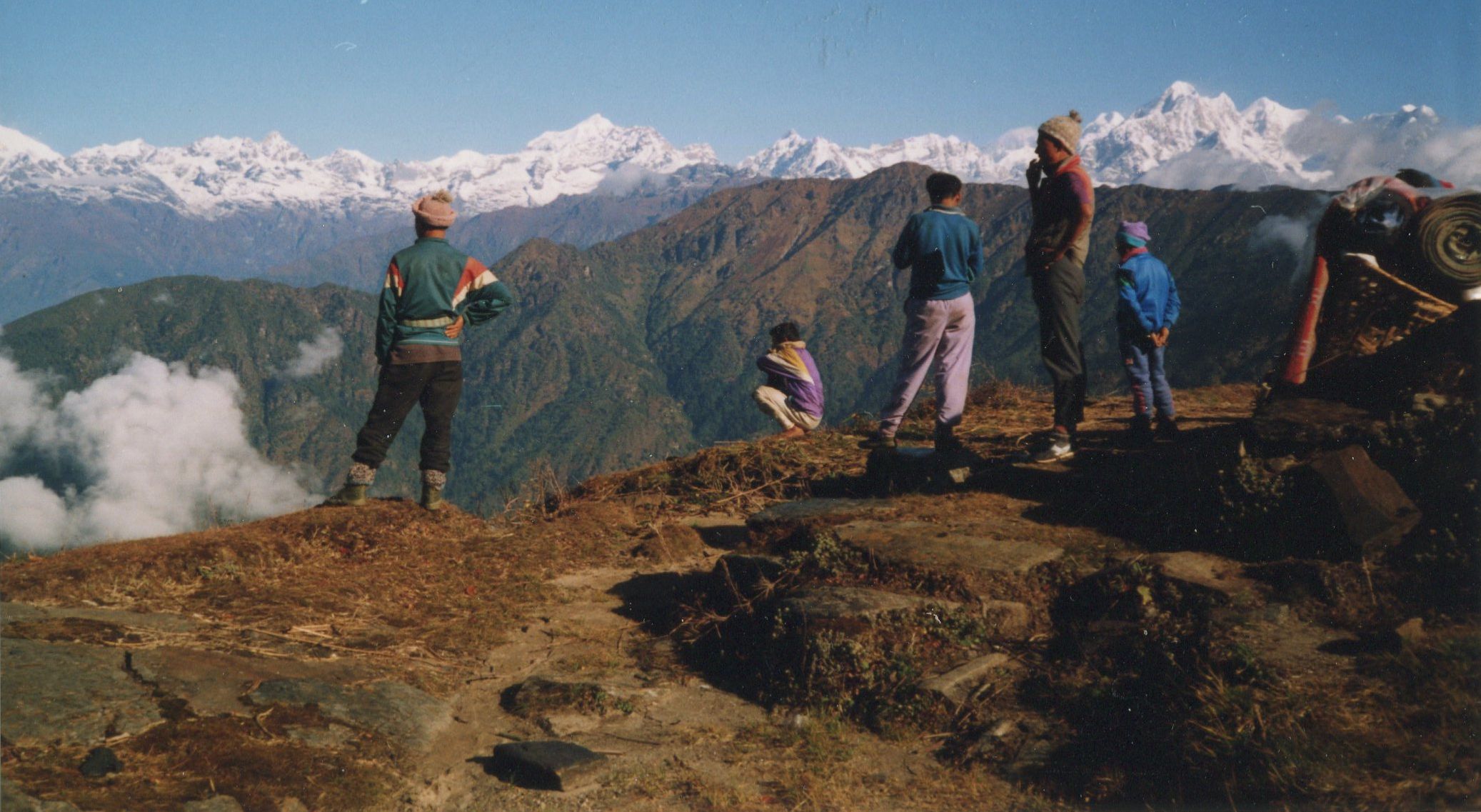 The Langtang Himal from campsite on ridge to Nosempati