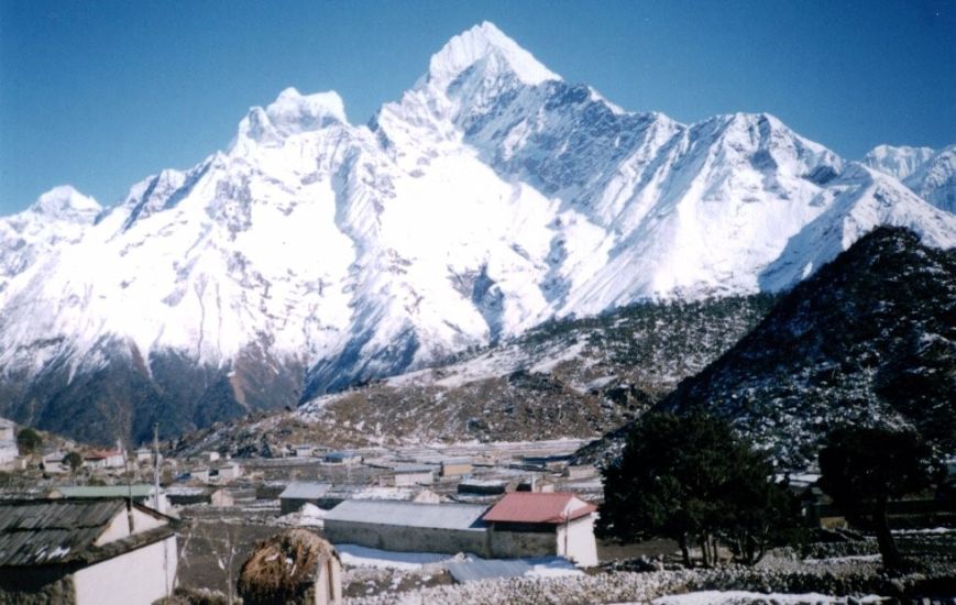 Kang Taiga and Thamserku from Kumjung Village