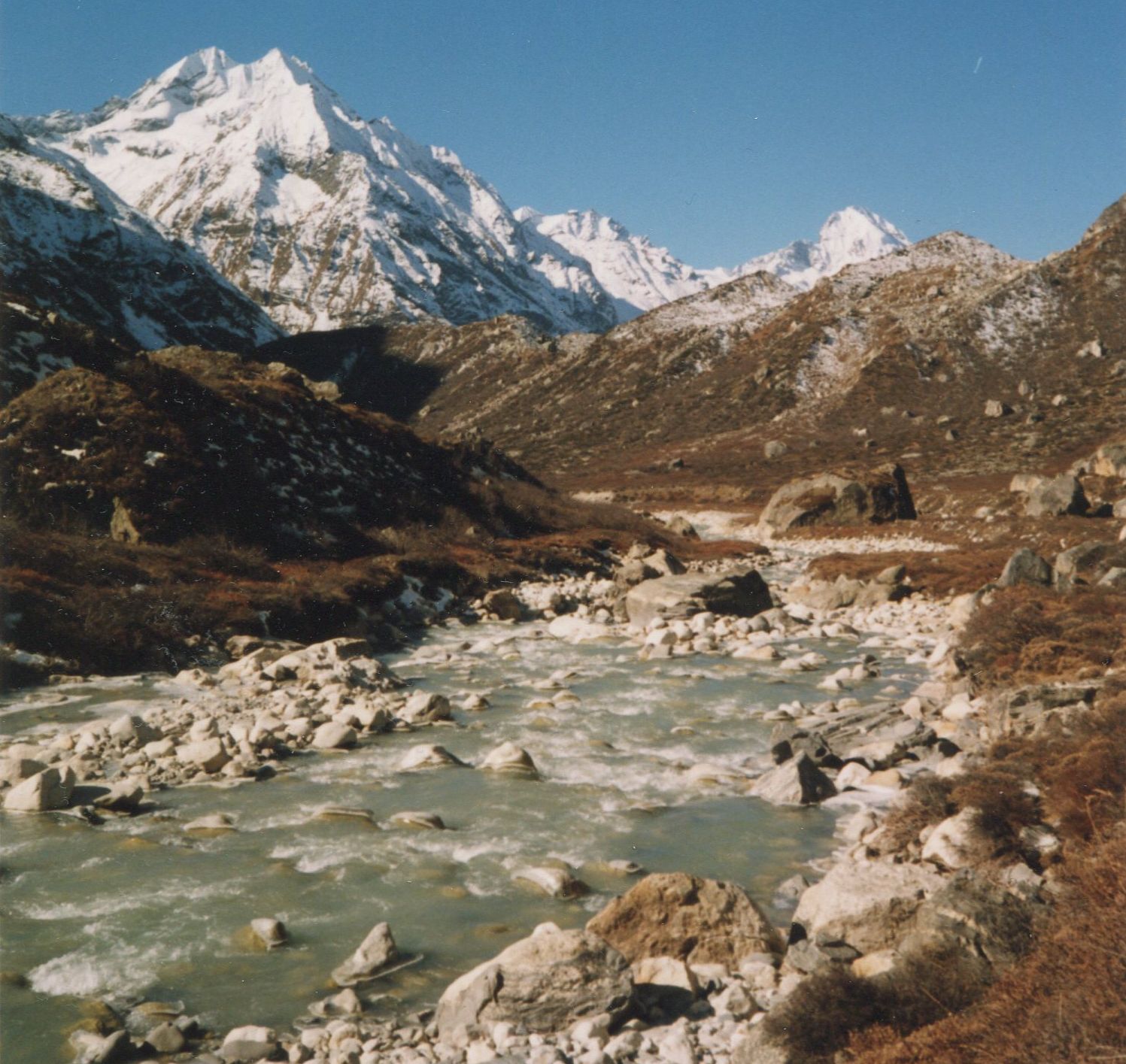 Mt.Pangen Dobku / Ponggen Dopku from the Langtang Khola