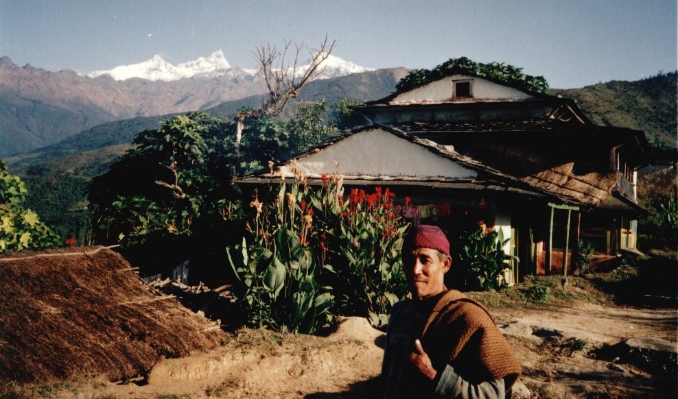 Gurung Farmer and Farmhouse