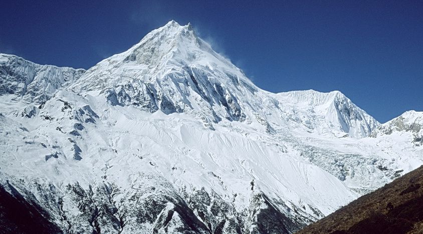 Mt.Manaslu on route from Samagaon to Samdu in the Buri Gandaki Valley