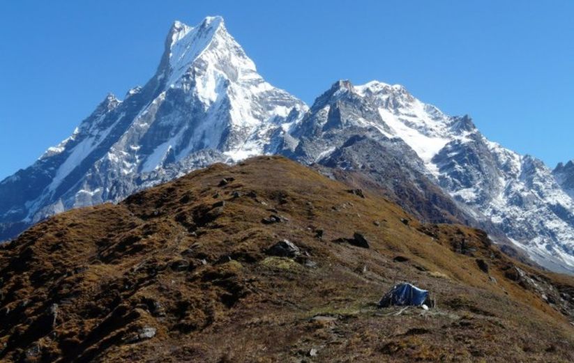 Mardi Himal and Macchapucchre ( Fishtail Mountain )