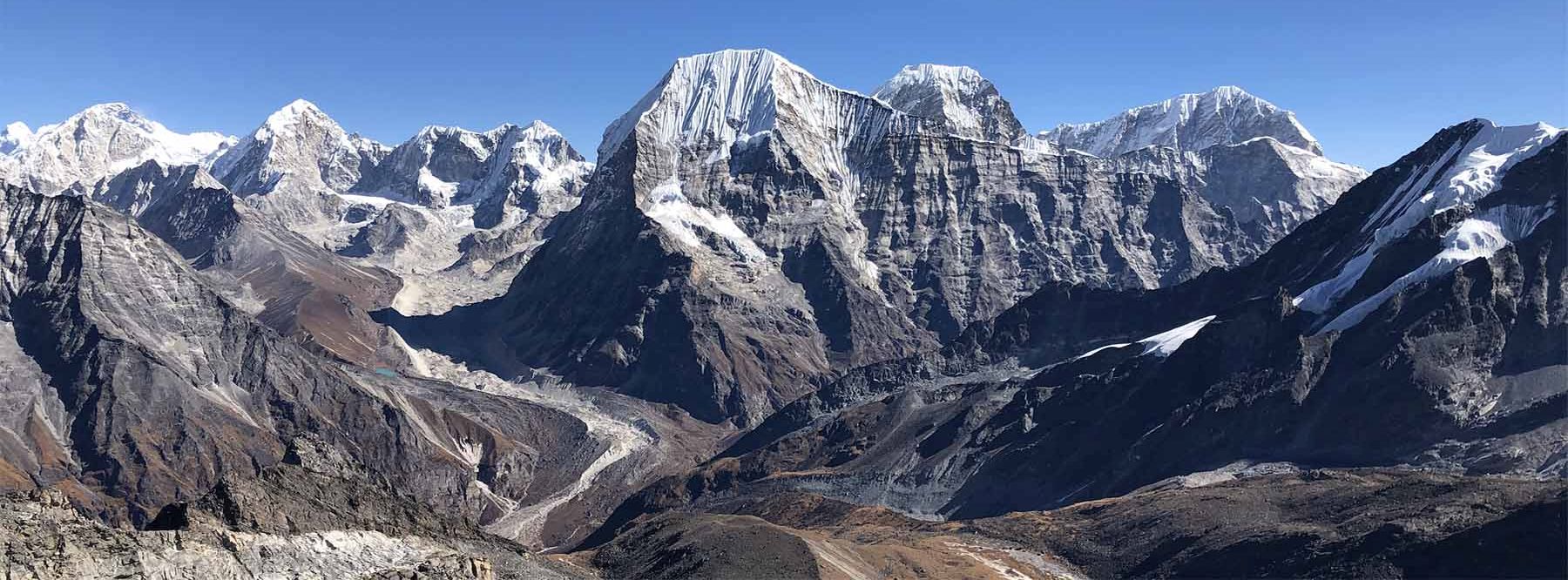 Mount Chobutse in Rolwaling Himal