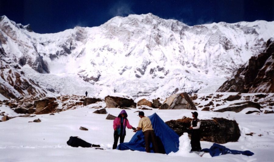 Annapurna I from Base Camp in the Sanctuary