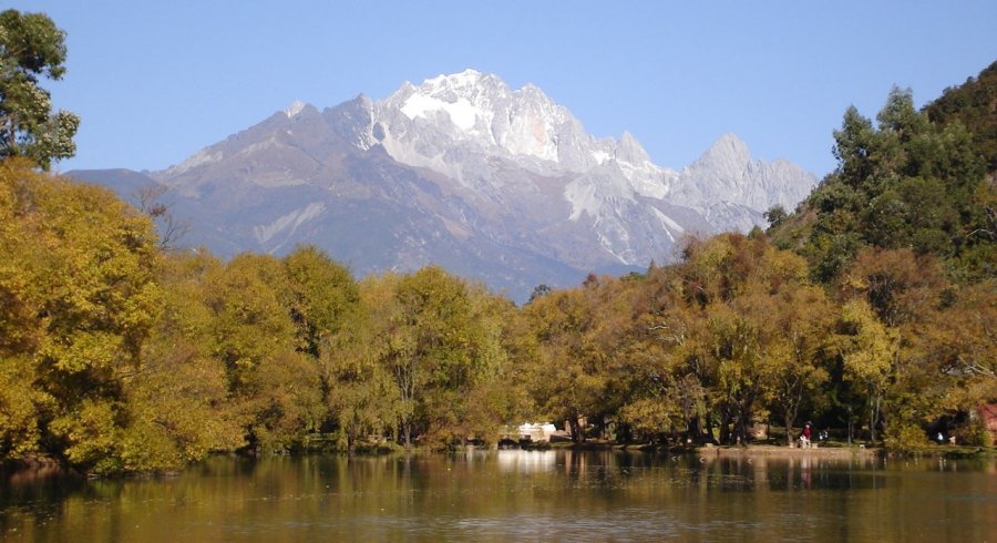 Jade Dragon Snow Mountain from Black Dragon Pool Park