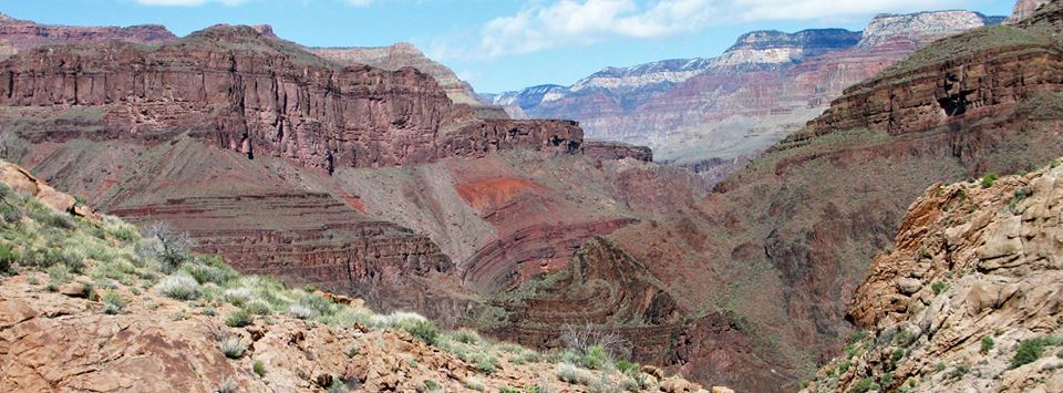 Bright Angel Trail from the South Rim of the Grand Canyon