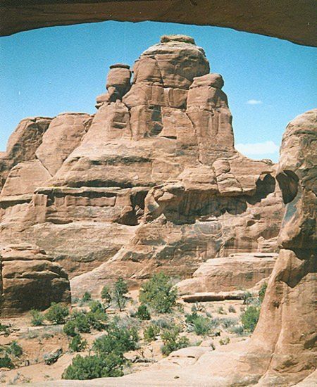 Tower Arch in Klondike Bluffs area of Arches National Park