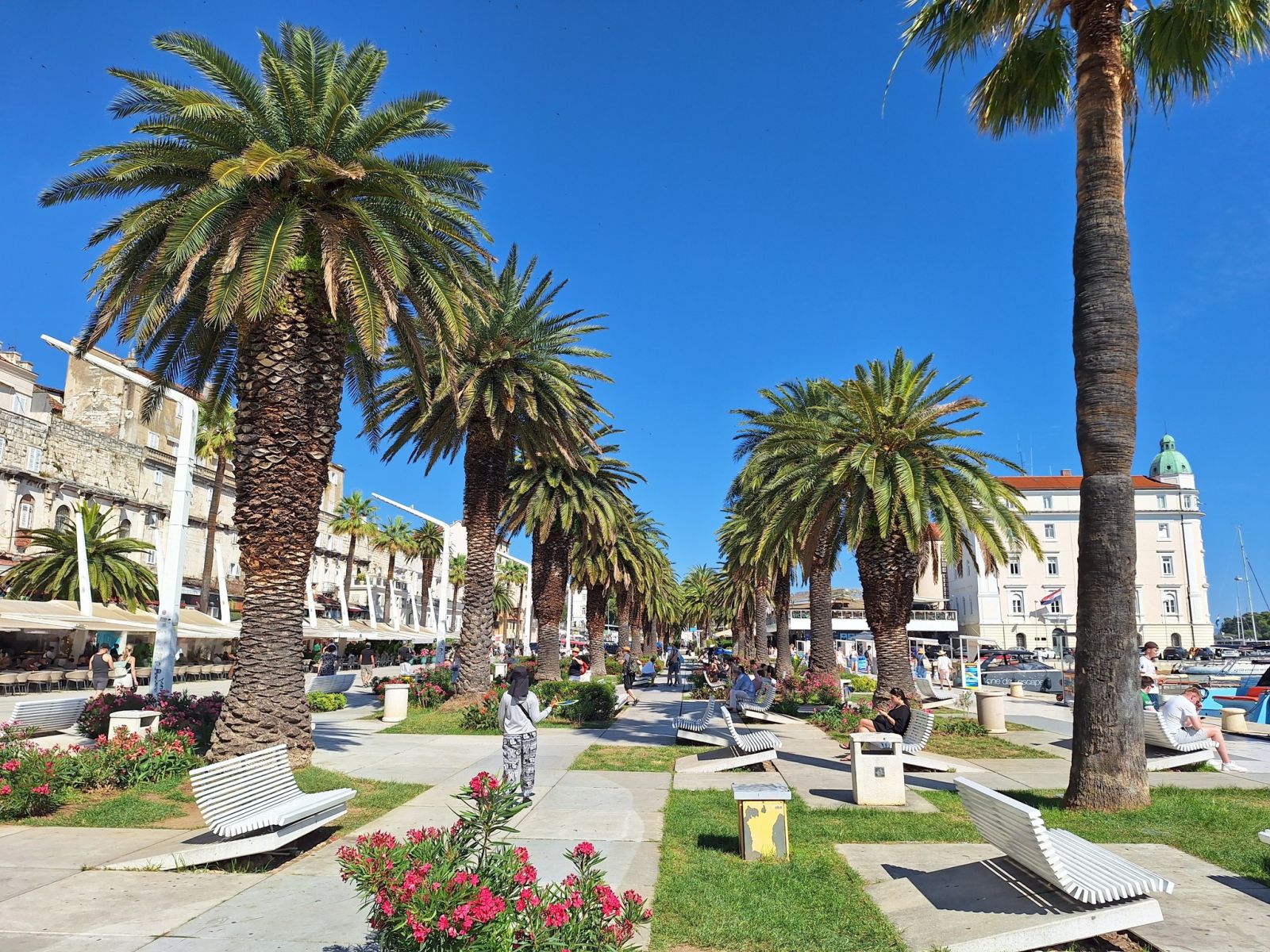 City Centre of Split on the Dalmatian Coast of Croatia