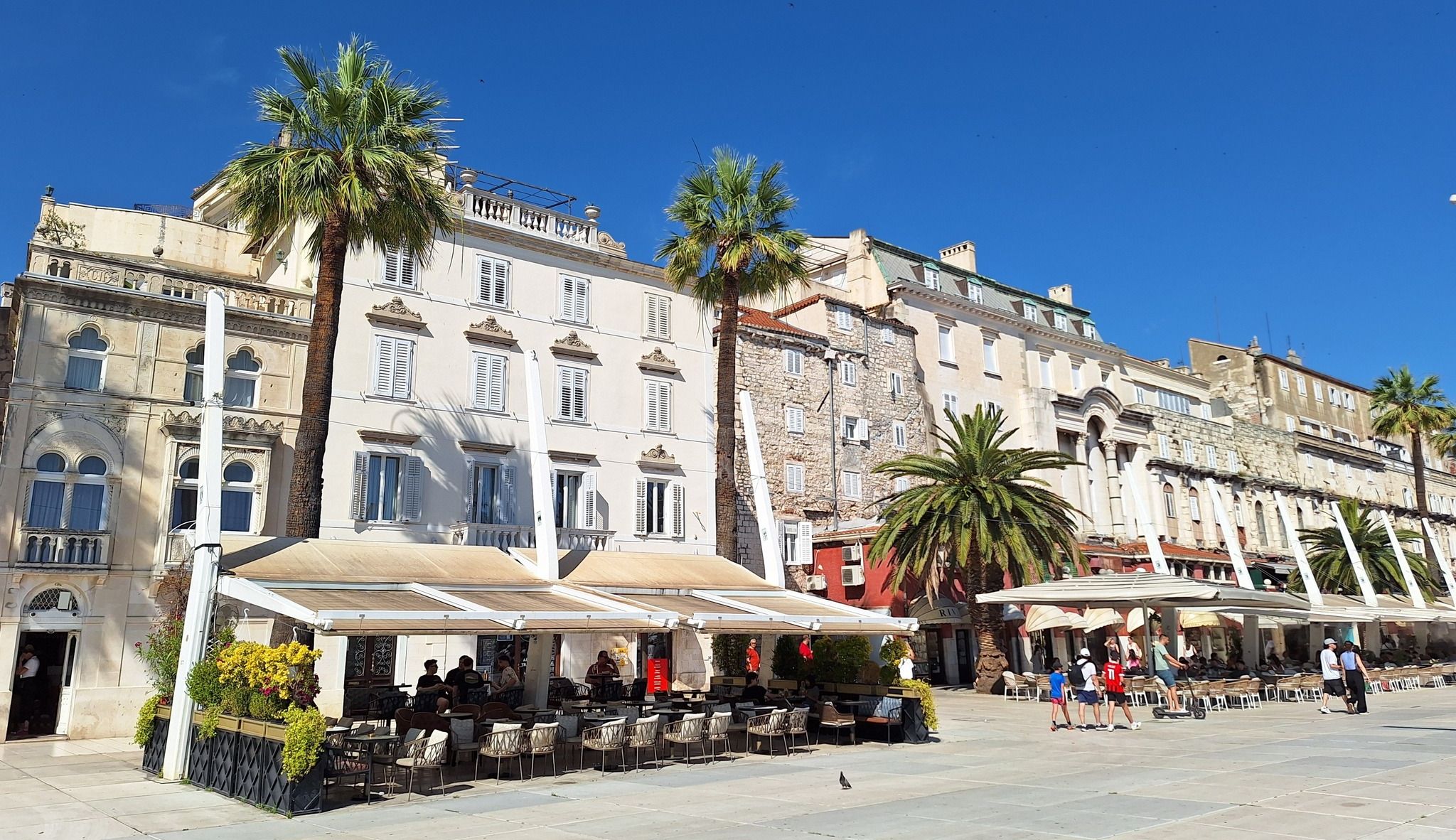 City Centre of Split on the Dalmatian Coast of Croatia