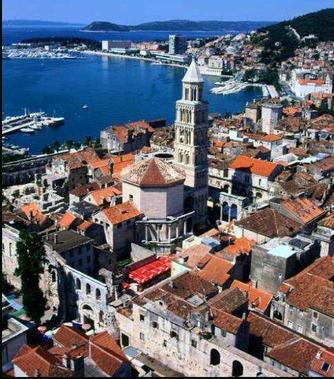 Split on the Adriatic Coast of Croatia