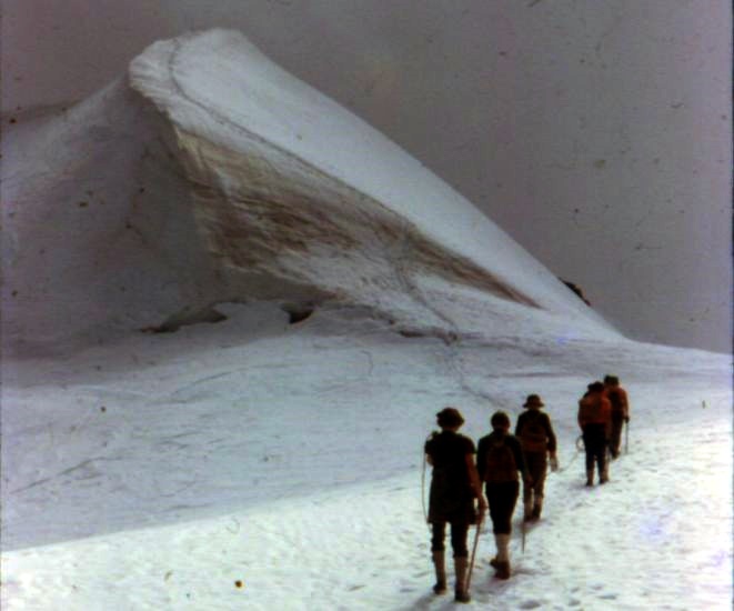 On ascent of the Balmhorn in the Bernese Oberlands