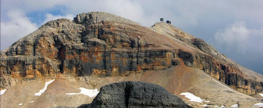 Piz Boe in the Sella Group of the Italian Dolomites