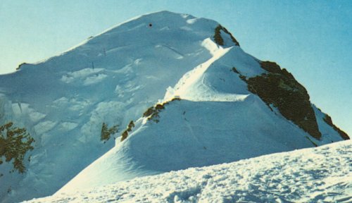 A Photo Gallery of the Mont Blanc Massif and the Normal Route of Ascent on Mont ( Mount ) Blanc ( the highest mountain in the European Alps and Western Europe )