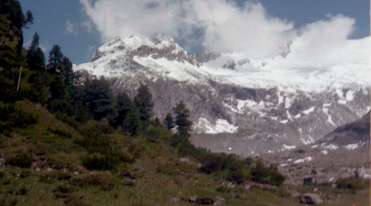 Alpine Peaks above Solda / Sulden Village in NW Italy