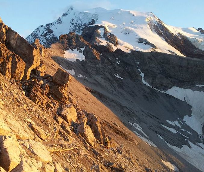 Ortler on approach to the Payer Hut