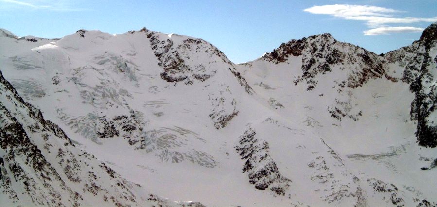 Alpine Peaks above Solda / Sulden Village in NE Italy