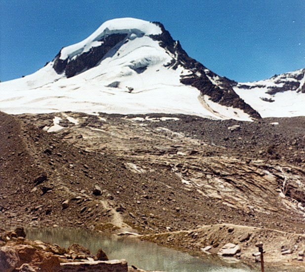 Ciarforon on ascent to Gran Paradiso from Pont in Val d'Aosta