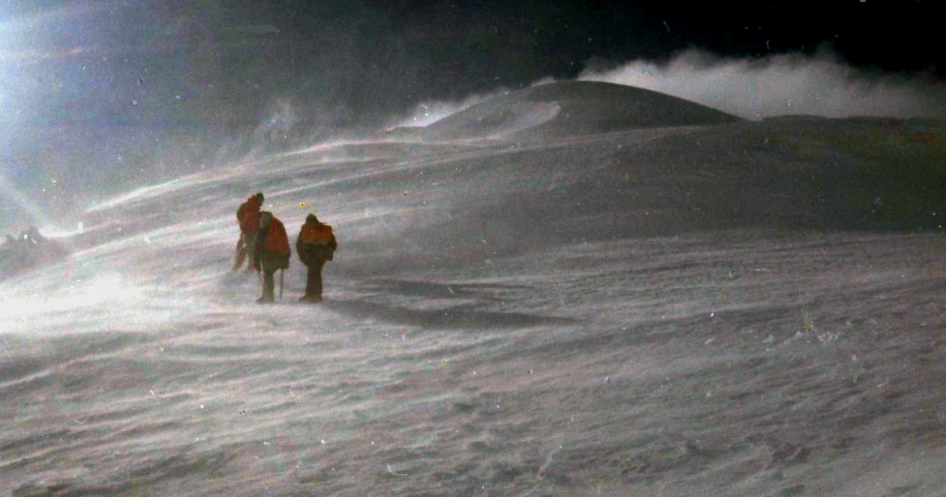 Approaching summit cone of Monte Rosa