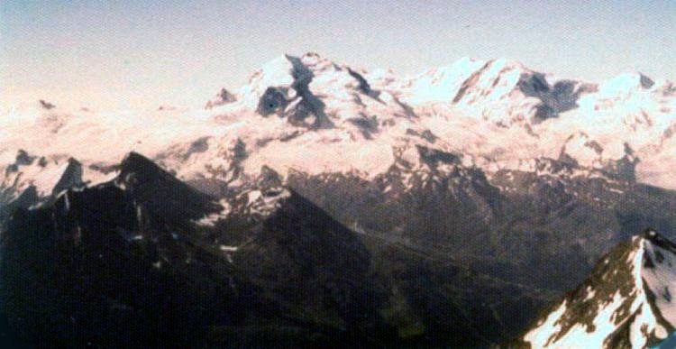 Monte Rosa and Lyskamm from the Weisshorn