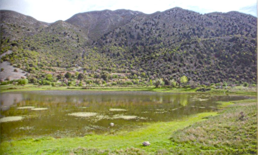 Omalos Plateau in the The White Mountains ( Lefka Ori ) on the Greek Island of Crete