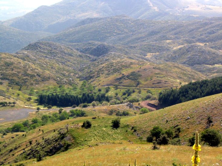 Mount Lykaion near Andritsena Village in the Peloponnese of Greece