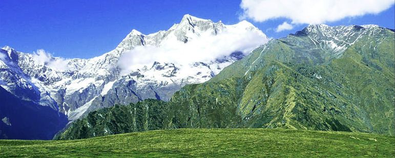 Choukhamba in the Garwal Himalaya of India