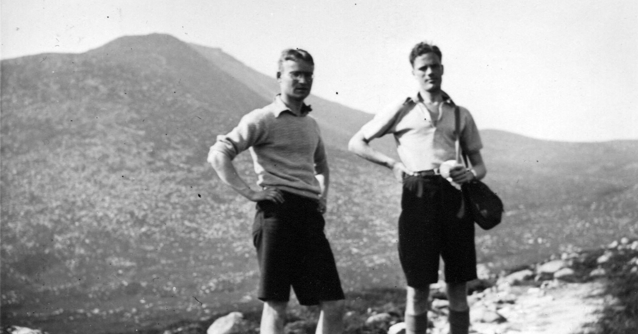 Charles ( Charlie ) Ingram and George Pirret on Goatfell