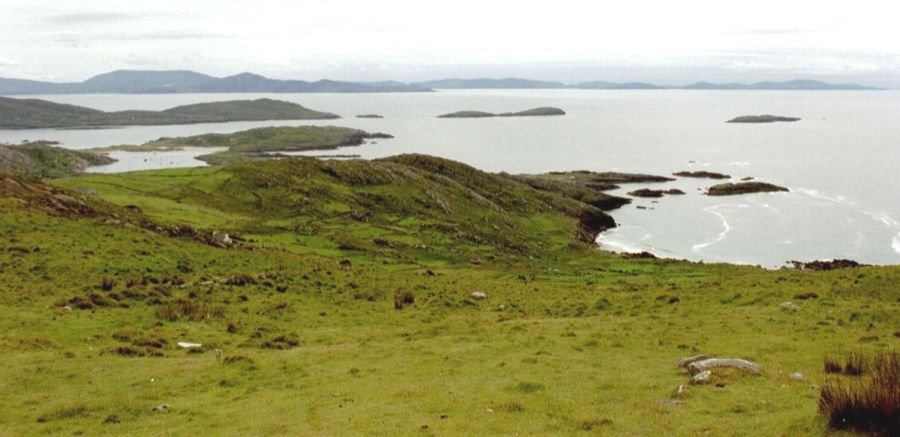 Coastline on Ring of Kerry in Southwest Ireland