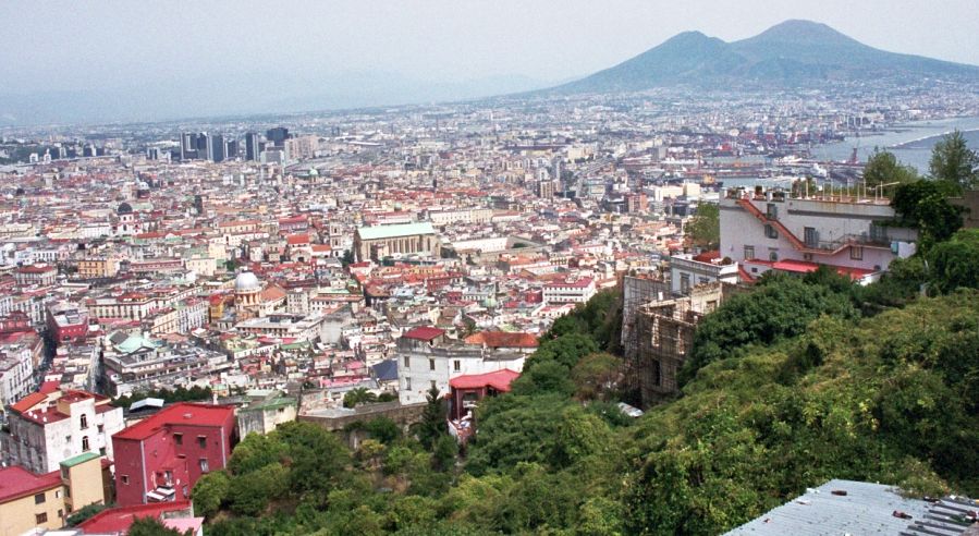 Mount Vesuvius from Naples