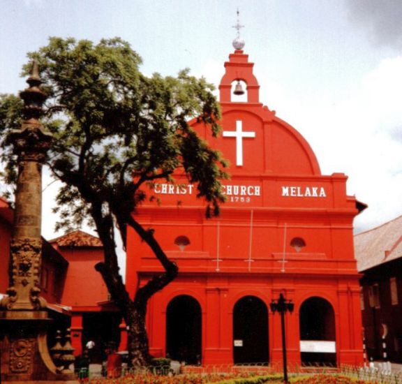 Christ Church in Malacca ( Melaka ) , Western ( Peninsular ) Malaysia