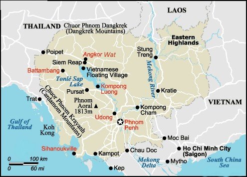 Map of Cambodia