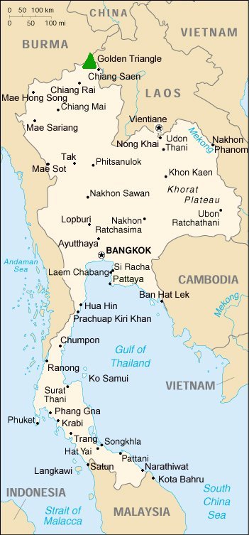 Map of Thailand