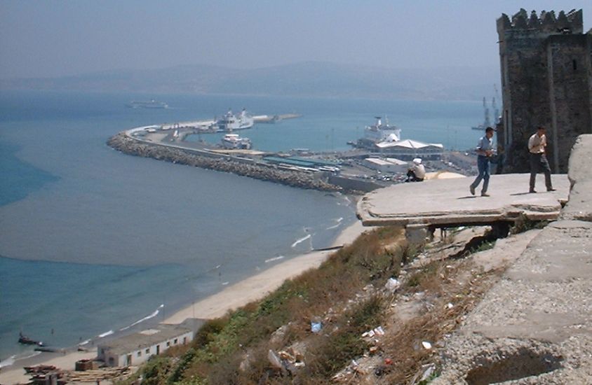 Harbour at Tangiers in Northern Morocco