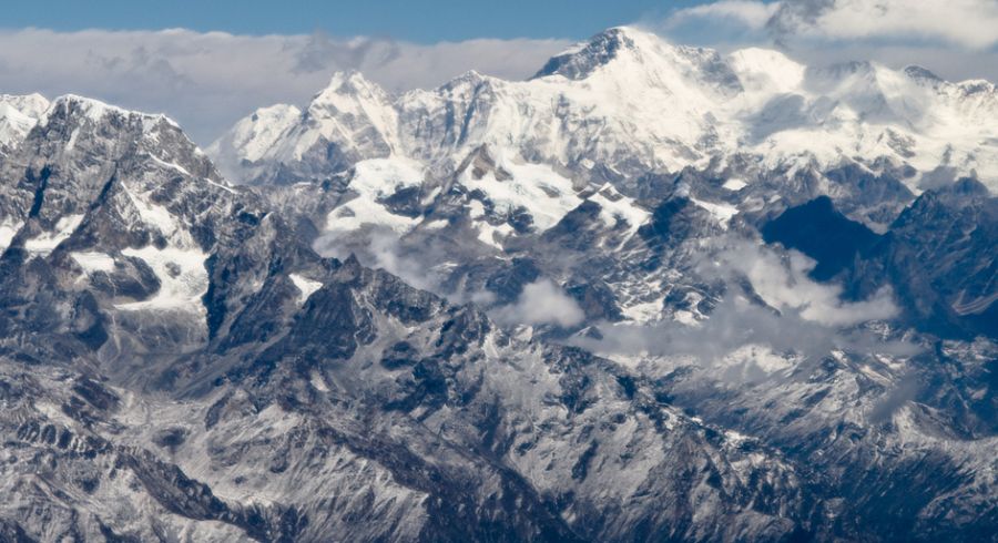 Cho Oyu aerial view