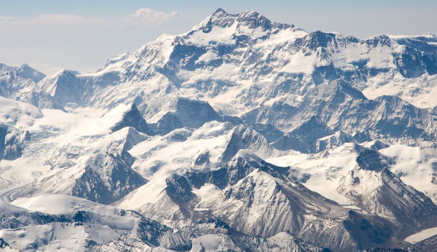 Aerial view of Kangchenjunga North Side