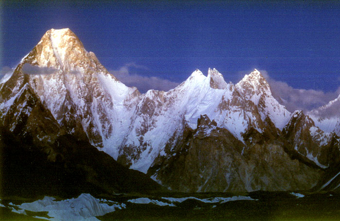 The Seven Thousanders - Gasherbrum IV ( 7925m ) in the Karakorum Mountains of Pakistan - the world's eighteenth highest mountain