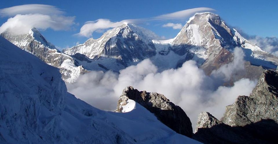 Huascaran in the Cordillera Blanca of the Andes of Peru