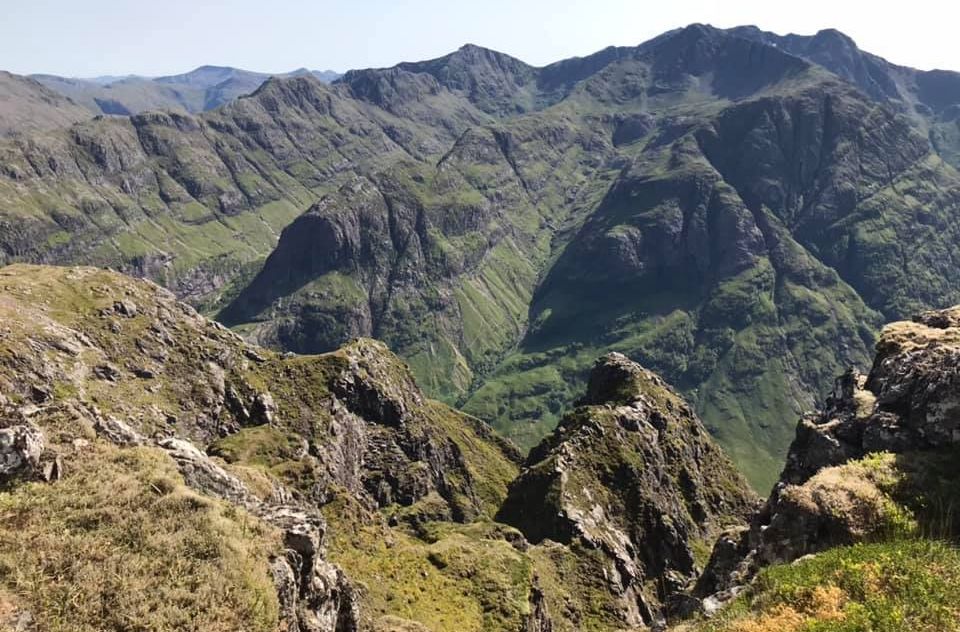 Bidean nam Bian from Aonach Eagach Ridge