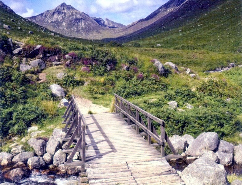 Cir Mhor in the Arran Hills from Glen Rosa