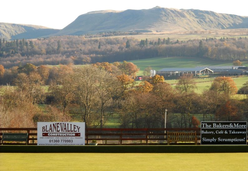 Campsie Fells from Balfron Bowling Green