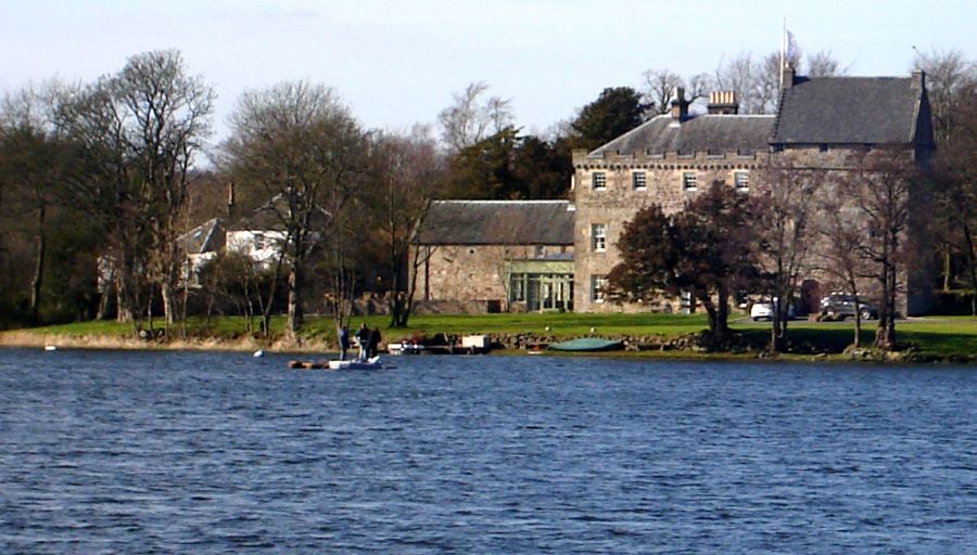 Bardowie Castle at Bardowie Loch