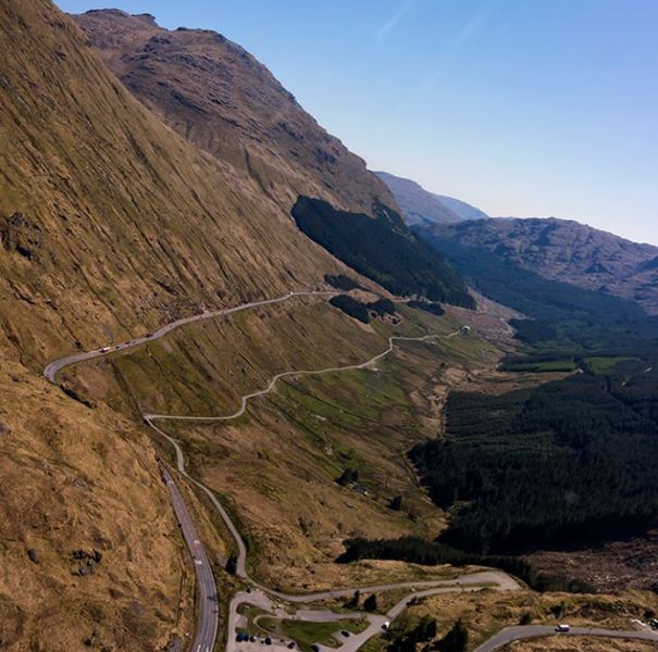 The Cobbler above Glen Croe and the "Rest and be Thankful" road