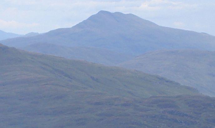 Ben Lomond from summit of Beinn Bheula