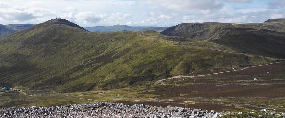 Cairnwell and Carn nan Sac from Carn Aosda