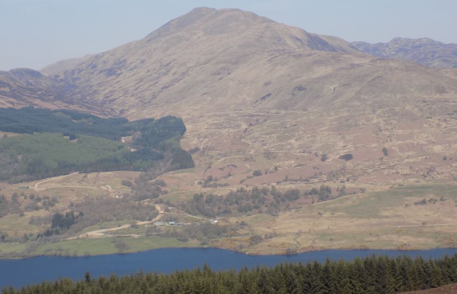 Stobinian and Ben More from summit cairn on Ben Vane